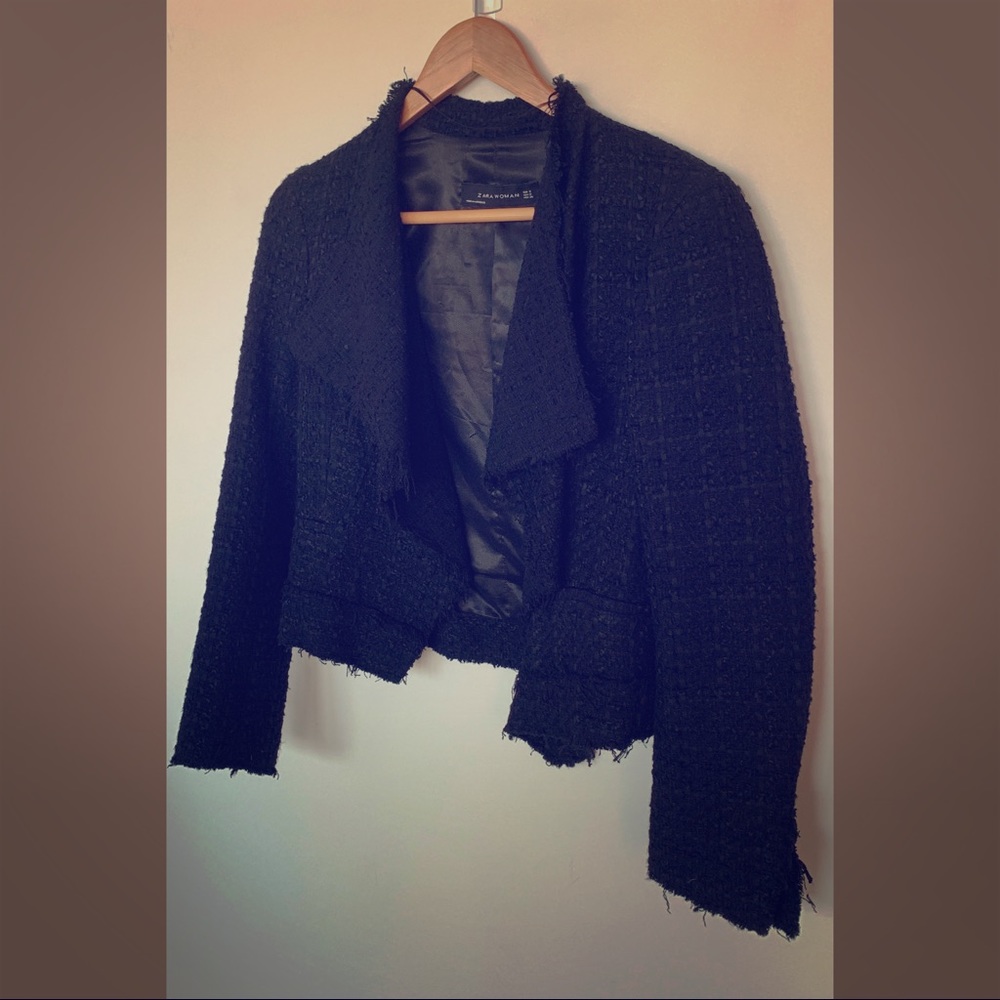 Zara Tweed Cropped Blazer / Jacket